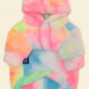 Little Beast Rainbow Fleece Hoodie - Medium